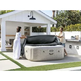 Intex Spa Cover schwarz 196x196x72 cm
