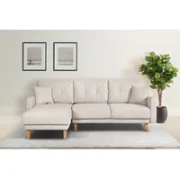 Home Affaire »TRIPLO optionale Schlafsofa mit Bettkasten, Maße B/T/H: 234/164/89 cm«, L-Form wahlweise mit Bettfunktion - Liegefläche 132x210 cm