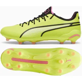 Puma King Ultimate AG/FG Herren Electric Lime/Black/Poison Pink 42