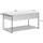 Fackelmann Waschtischunterschrank 1 Schublade 87,2 x 44,1 x 47,5 cm Grau