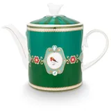 Pip Studio Love Birds Medallion Teekanne grün 1,3l