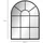 Homcom Wandspiegel Fensterspiegel 70 x 50 cm Spiegel mit Metallrahmen Hängespiegel Flurspiegel für Schlafzimmer Wohnzimmmer, Schwarz Metall, 2x50x70 Wandspiegel