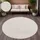Paco Home Outdoor Wetterfest, Balkon Wohnzimmer Skandinavisches Boho Einfarbig 120 cm Rund, Creme 2 - Paco Home