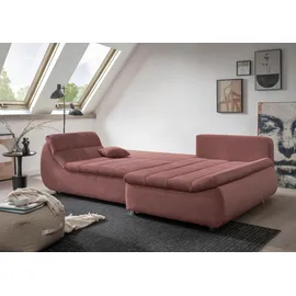 Home Affaire Eckcouch Baumwolle 2-Sitzer Rot