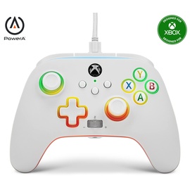 PowerA Verbesserter kabelgebundener Controller für Xbox Series X|S – Spectra Infinity – Weiß (Amazon Exclusive)