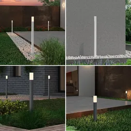 doporro Wegeleuchte Aluminium 38 cm x 80,6 cm x 3,8 cm 3W IP65 sandweiß
