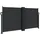 furnicato Seitenmarkise 120 x 1000 cm Schwarz Stahl