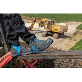 Haix CONNEXIS Safety+ GTX mid grau/blau Gr.: 8 - UK EU 42 -