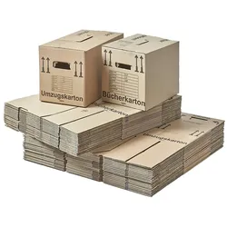 20 x Umzugskarton Profi (590 x 318 x 328 mm) + 20 x Bücherkarton Profi (493 x 288 x 334 mm) Umzugsset Angebot Set Umzug Transport Kiste Kartons BB-Ver