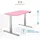 Schaff Kinderschreibtisch REC 140x60 cm Pink / Rosa