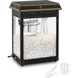 Royal Catering Popcornmaschine - schwarz & golden