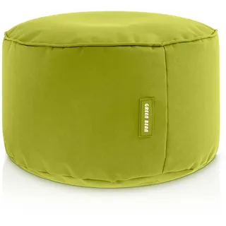 Green Bean Sitzsack-Hocker, Grün, Textil, Füllung Styroporkugeln, Rund, 45x25x45 cm, Hergestellt in Deutschland, Wohnzimmer, Hocker, Sitzsäcke, XXL Sitzsäcke