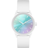 ICE-Watch - ICE solar power Lilac turquoise sunset - Weiße Damenuhr mit Silikonarmband - 020649 (Small)