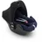 Dooky Hoody Sonnenschutz für Babyschalen der Altersgruppe 0+ inkl. UV-Schutz 40+ Universal geeignet für die meisten Marken, schwarz
