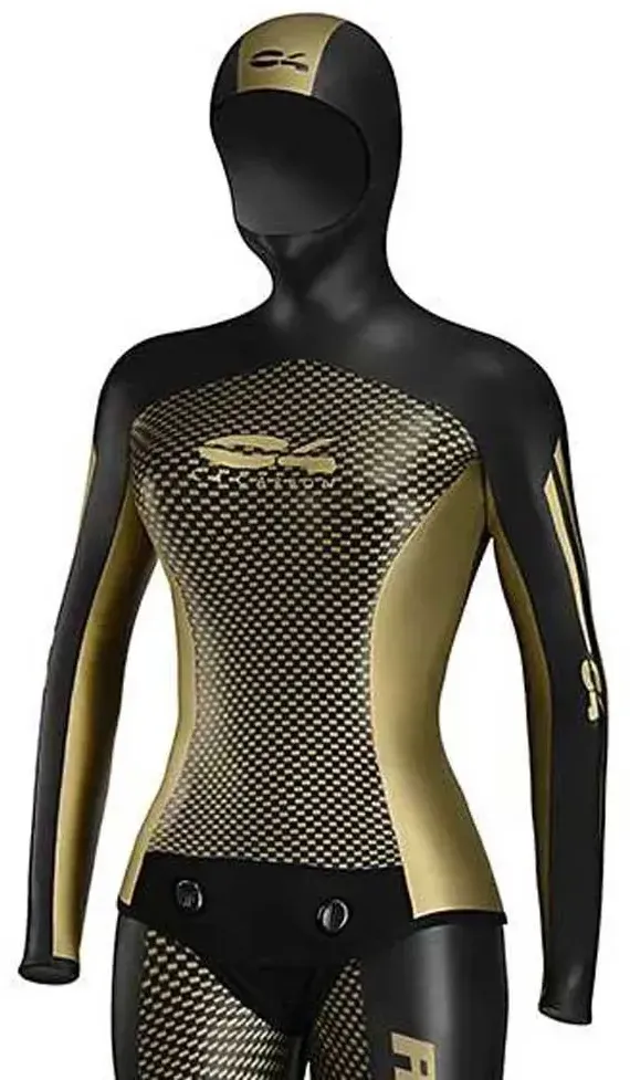 C4 Freediving Aurea 3 Mm Freediving-jacke Für Damen - Gold - 1