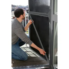 EasyMaxx Insektenschutzgitter 122 x 285 cm Grau