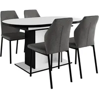 Otto home Essgruppe »Basel, Tischgruppe mit Ausziehtisch«, (Set, 5