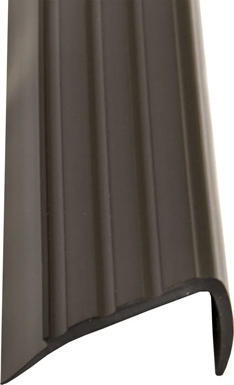 Treppenkantenprofil schwarz, Kunststoff Winkelprofil, 110 cm 18 St.