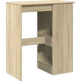 vidaXL Bartisch mit Regal 90 x 47,5 x 103,5 cm Braun