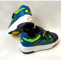 Pop Heelys Shoes Burst Navy/Royal/Lime Schuh mit Rollen  Sneakers Gr. 35
