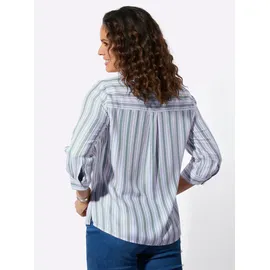 Casual Looks Funktionsbluse kalkmint/weiß gestreift 44