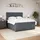 vidaXL Boxspringbett 180 x 200 cm Dunkelgrau