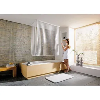 KLEINE WOLKE Eckduschrollo 134 x 240 cm weiß