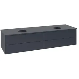 Villeroy & Boch Antao Waschtisch-Unterschrank K28010HG 160x36x50cm, Waschbeckenplattenfarbe Lack, midnight blue matt lacquer