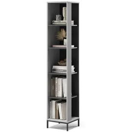 Vicco Bücherregal Eliza 36 x 188 cm Grau