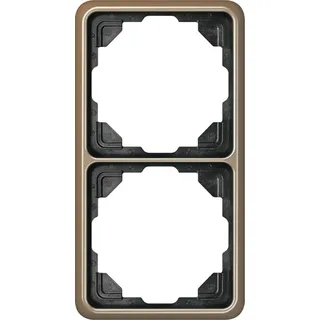 Jung Rahmen 2-fach gold brz waage/senkrecht CD 582 GB