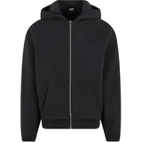URBAN CLASSICS Fluffy Zip Hoody Kapuzenjacke schwarz, 4XL