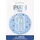 Unique Anstecker 7,5 cm 80. Geburtstag Blau/Silber