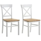 Andas Esszimmerstuhl ANDAS "Tatra TOPSELLER", weiß (weiß, eiche), B:40,5cm H:93cm T:50cm, Massivholz, Stühle, Esszimmerstuhl, Holzstuhl im 2er, 4er oder 6er-Set, Küchenstuhl Landhaus