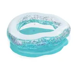BESTWAY Sparkle Shell 150x127x43 Cm Runder Aufblasbarer Pool - Clear / Blue - 230L