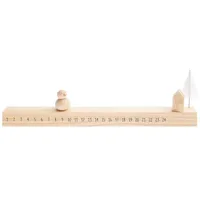 Rico Design Schiebe-Adventskalender Schneemann Holz 36x11,5x3cm