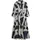 Opus Damen Midikleid | WERANO Lane Printkleid aus nachhaltiger Baumwolle Coal Blue, 36 - 36