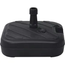 vidaXL Sonnenschirmständer Sand/Wasser 24 L Schwarz