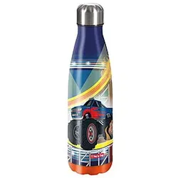 Step by Step Isolierte Edelstahl Trinkflasche Monster Truck Rocky