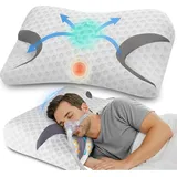 luxuskollektion CPAP-Kissen 02-Standard 60 x 40 cm Grau