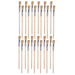 24 Pinsel Emaillelackpinsel 10/0 Flachpinsel Malerpinsel Lackpinsel Lackierpinsel Lasurpinsel Farbpinsel Malerpinsel Eckenpinsel