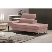 Egoitaliano "Princess, elegantes Designsofa mit erstklassigem Sitzkomfort", inkl. verstellbarem Kopfteil und edle Designmetallfüße rosa