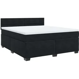 vidaXL Boxspringbett 180 x 200 cm Schwarz