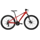 Bikestar Mountainbike, 21 Gang, Shimano, RD-TY300 Schaltwerk, Kettenschaltung, für Damen und Herren, Kettenschaltung, 78273258-33 rot 26 Zoll (66,04 cm)