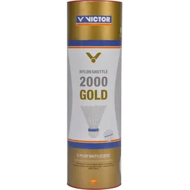 Victor Badmintonball Shuttle 2000 gold/Weiß/Grün