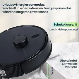 ideoon Saugroboter Schwarz