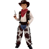 Hello Cowboy Rodeo Kinderkostüm Jungen (Größe 5-7 Jahre), braun/weiß, Jungen
