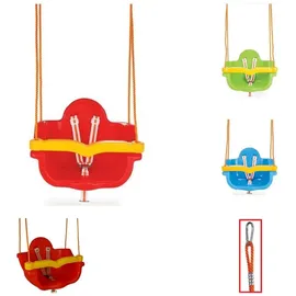 pilsan Babyschaukel 2 in 1 mit Kletterseil Rot