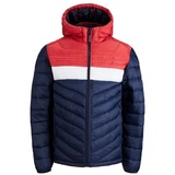 JACK & JONES Steppjacke mit Kapuze Modell 'HERO', Dunkelblau, M