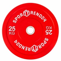 Bumper Plate 25kg | Hantelscheibe Gewichtsscheibe Gewichtscheibe Olympia 50mm