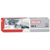 Novus Heftklammern NE 6 5000 Stück Silber